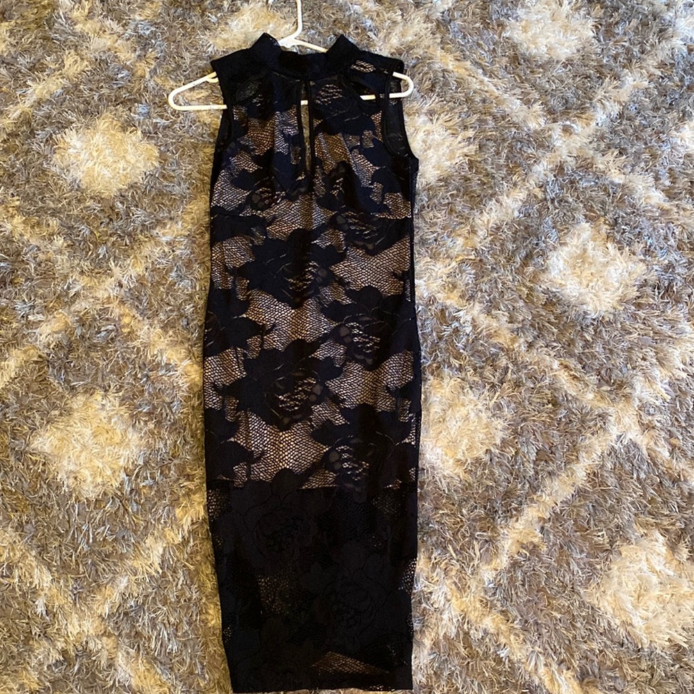 Black lace dress